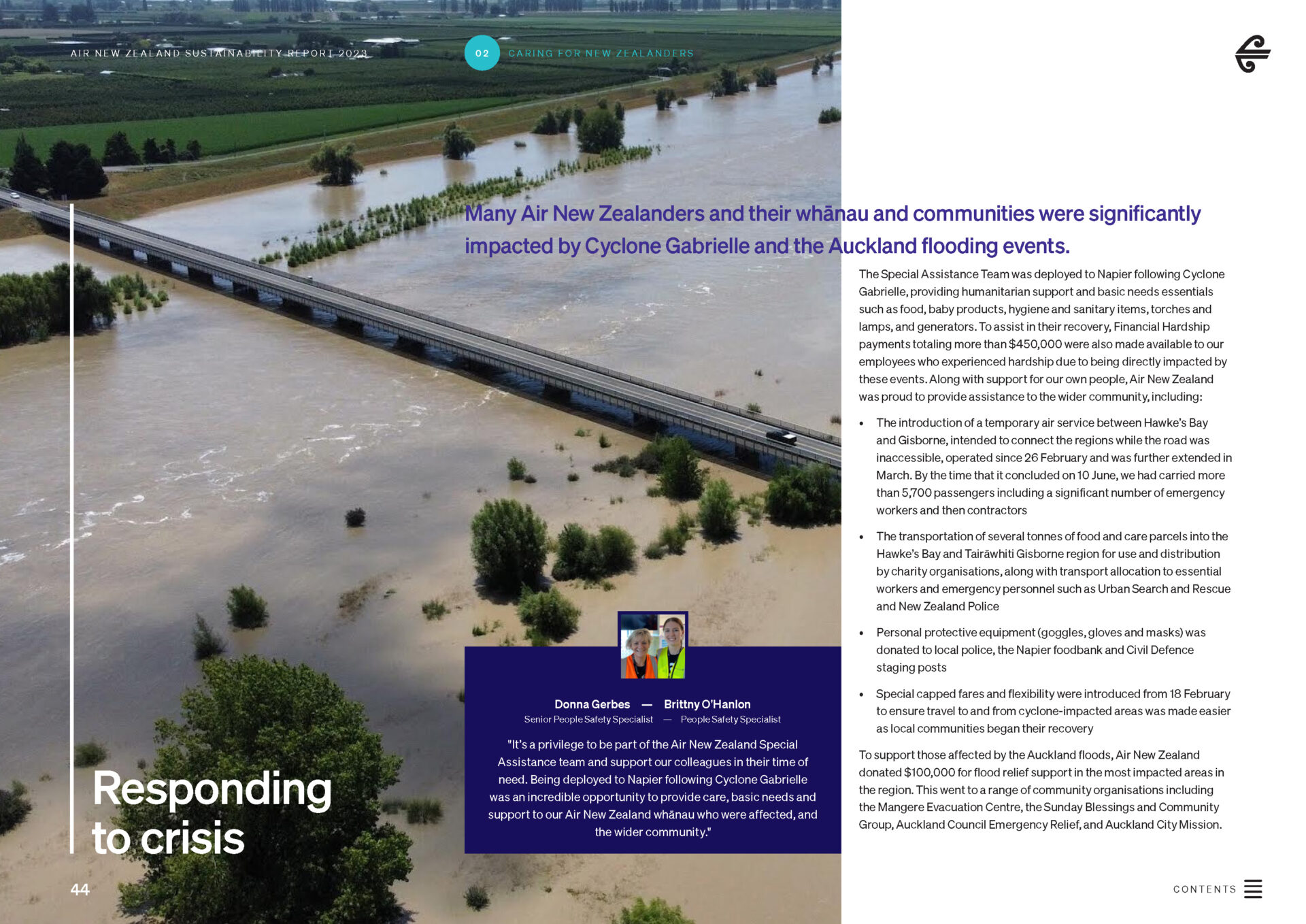 2023 air new zealand sustainability report final(pg44 for keaganklempel photo)